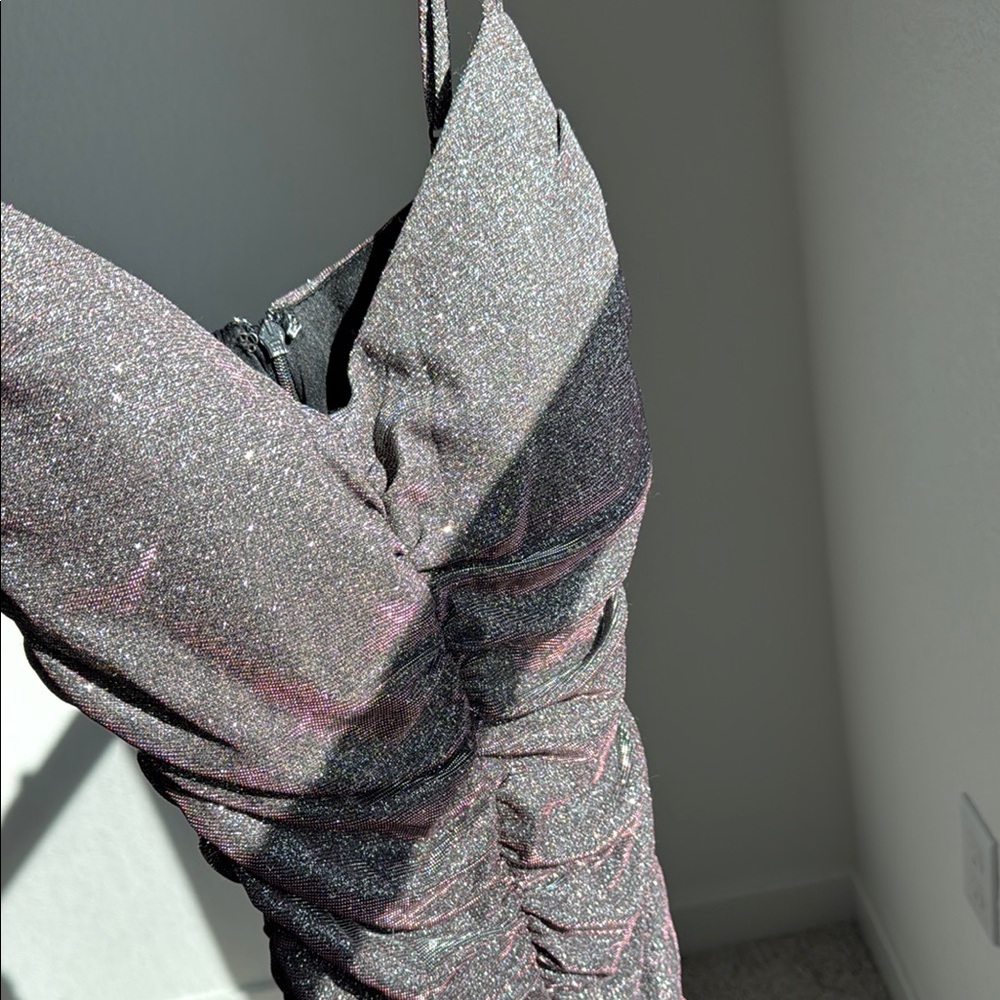 Jump Black Ruched Bodycon Mini Dress - Picture 6 of 9